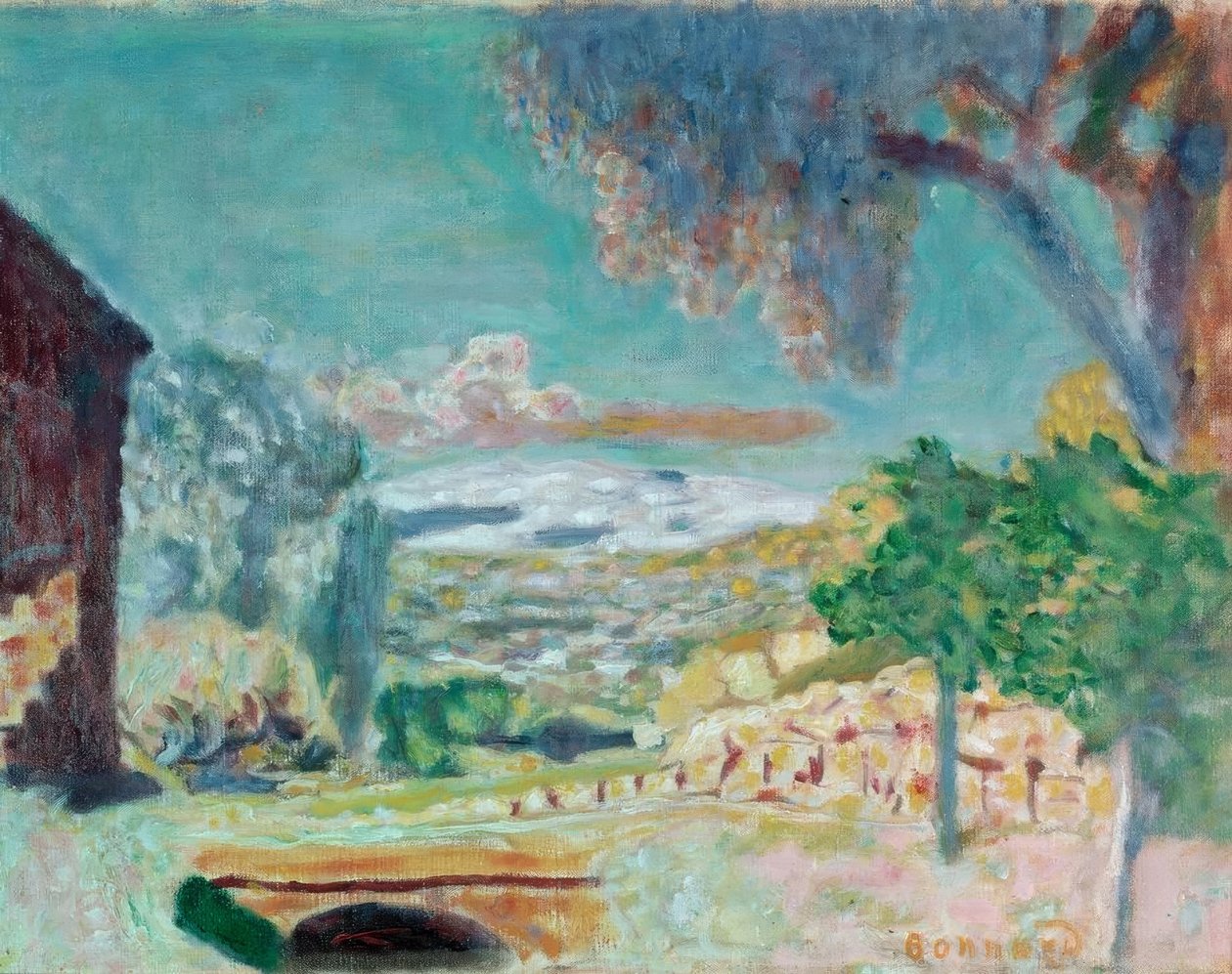Mały mostek autorstwa Pierre Bonnard