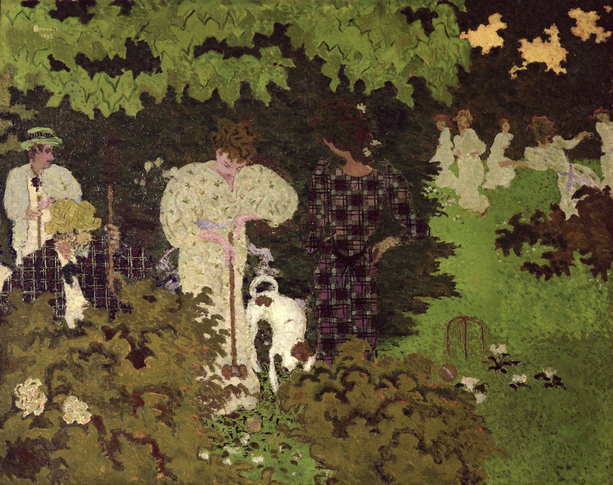 Zmierzch, czyli runda krokieta, 1892 autorstwa Pierre Bonnard