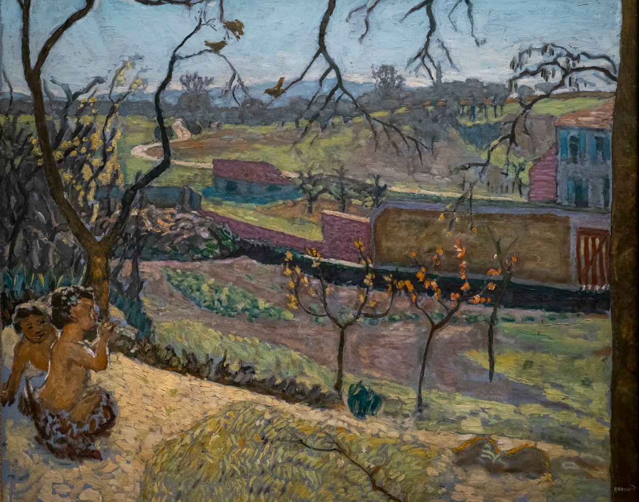 Wczesna wiosna. Małe Fauny, 1909 (olej na płótnie) autorstwa Pierre Bonnard