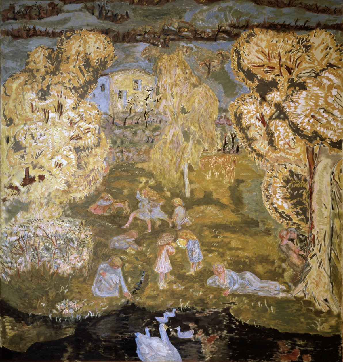 Wczesna wiosna na wsi. 1912 (olej na płótnie) autorstwa Pierre Bonnard