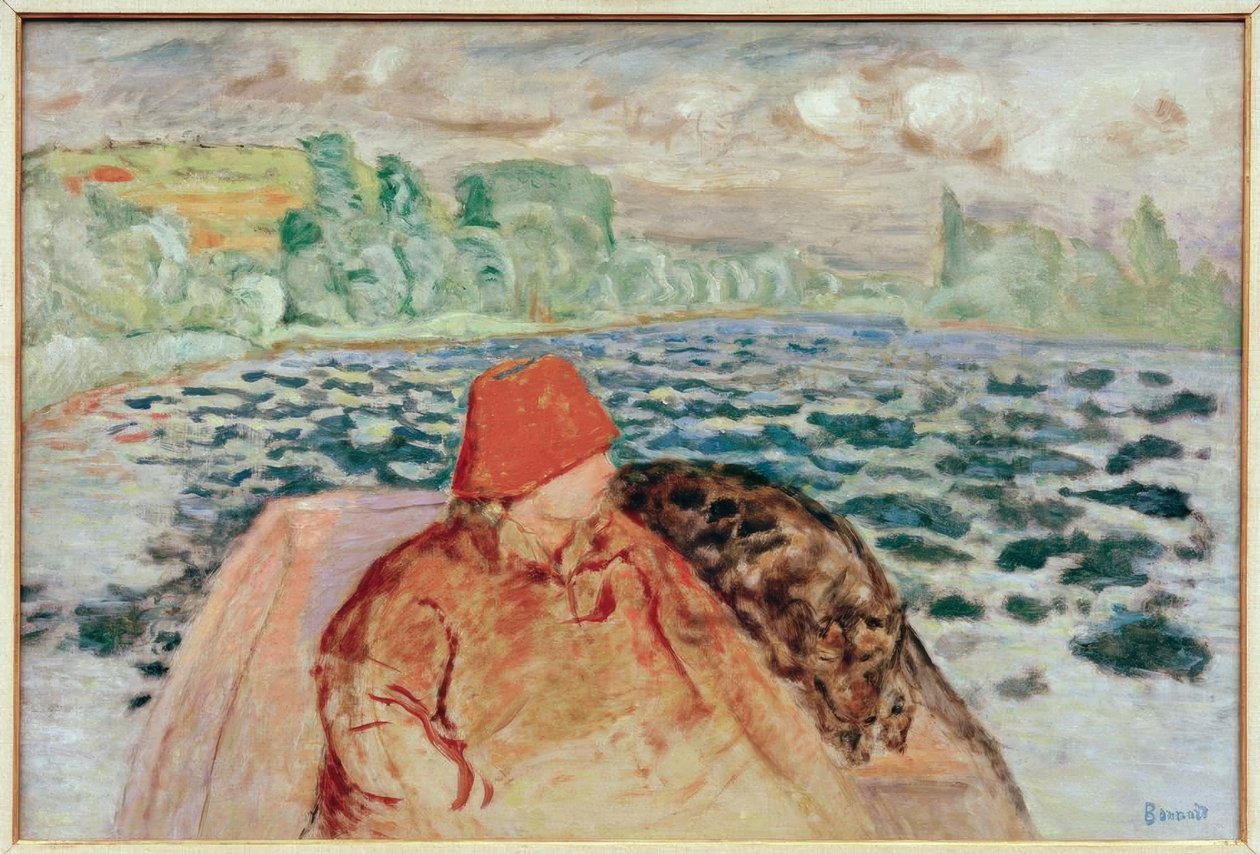 Kajakiem autorstwa Pierre Bonnard