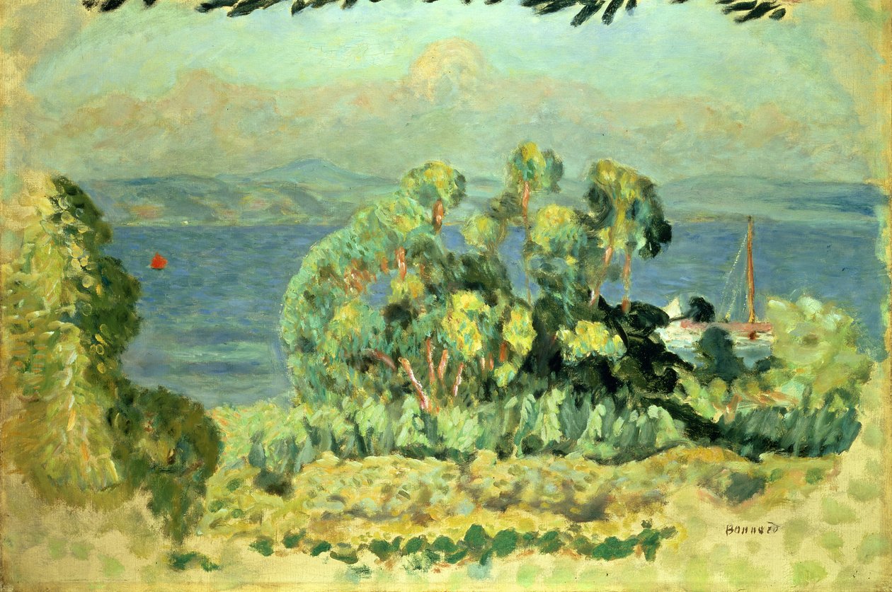 Drzewa eukaliptusowe (olej na płótnie) autorstwa Pierre Bonnard