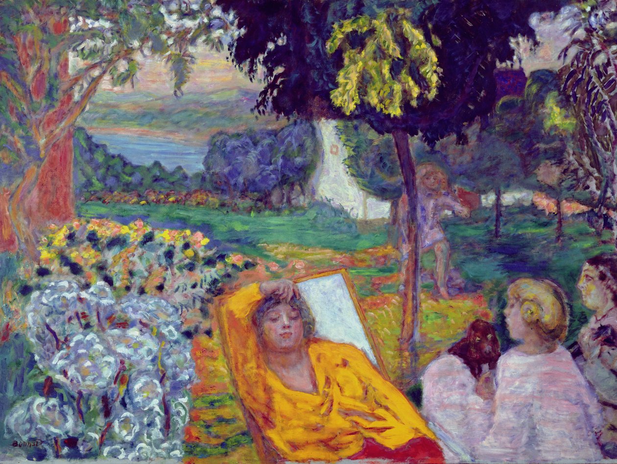 Wieczór (lub Siesta lub W południowym ogrodzie) 1914 autorstwa Pierre Bonnard