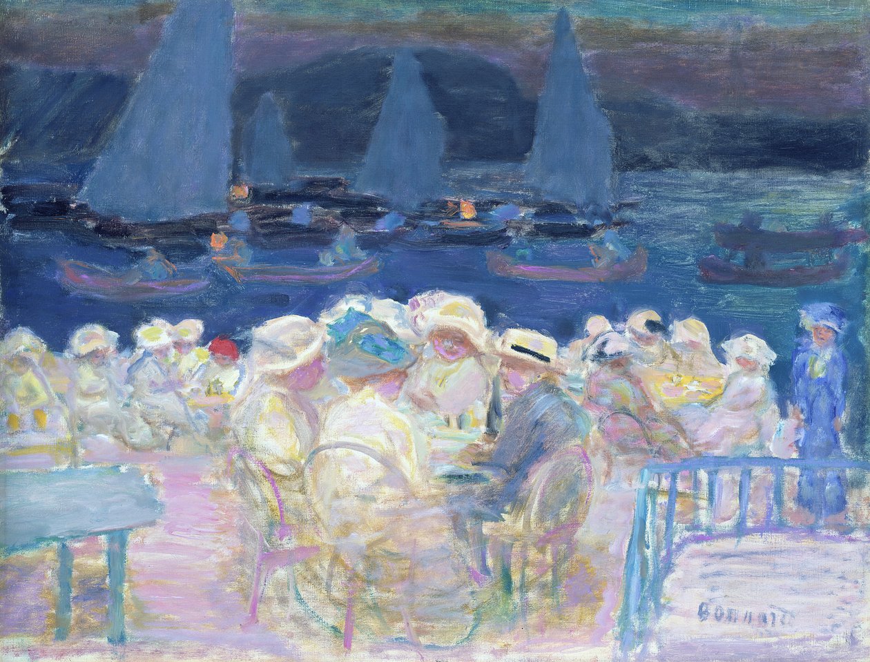 Wieczór za drzwiami, 1913 autorstwa Pierre Bonnard