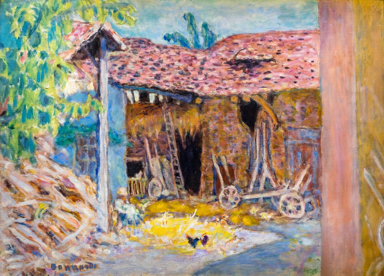 Farmyard lub La Grange autorstwa Pierre Bonnard