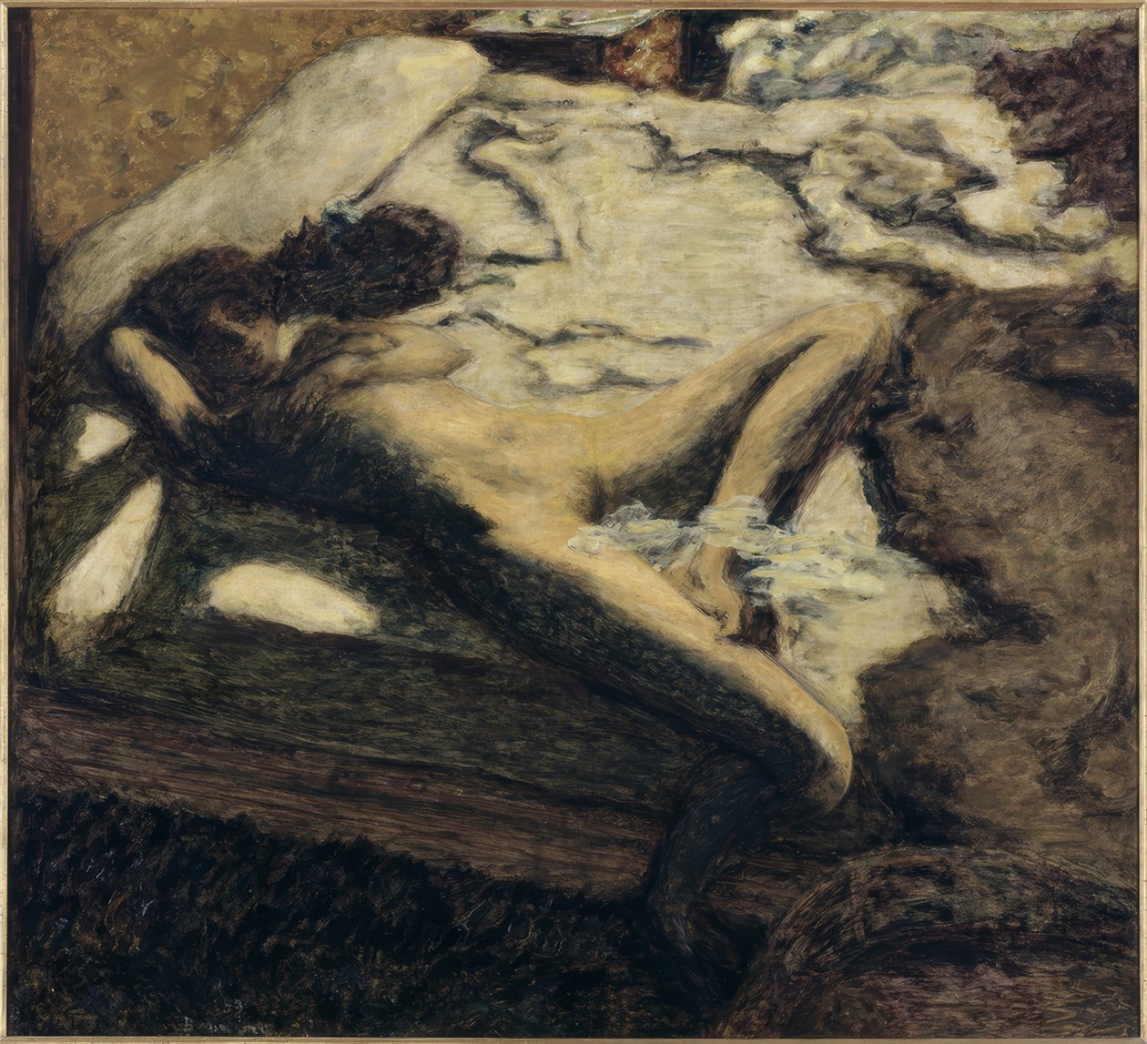 Kobieta drzemiąca na łóżku, czyli Indolente autorstwa Pierre Bonnard
