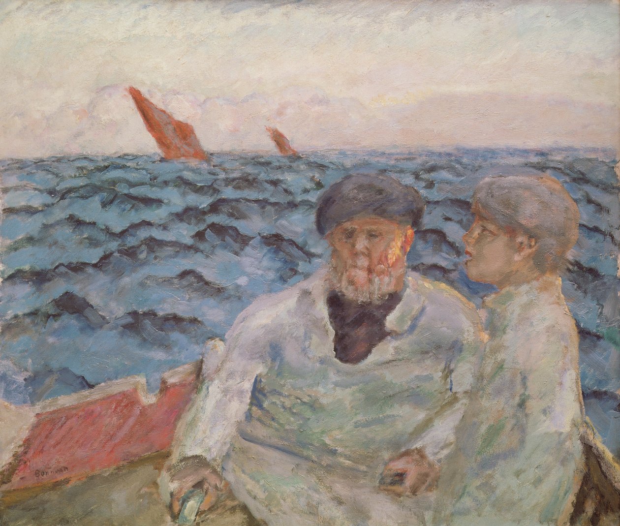 Rybacy w Bretanii, 1907 autorstwa Pierre Bonnard