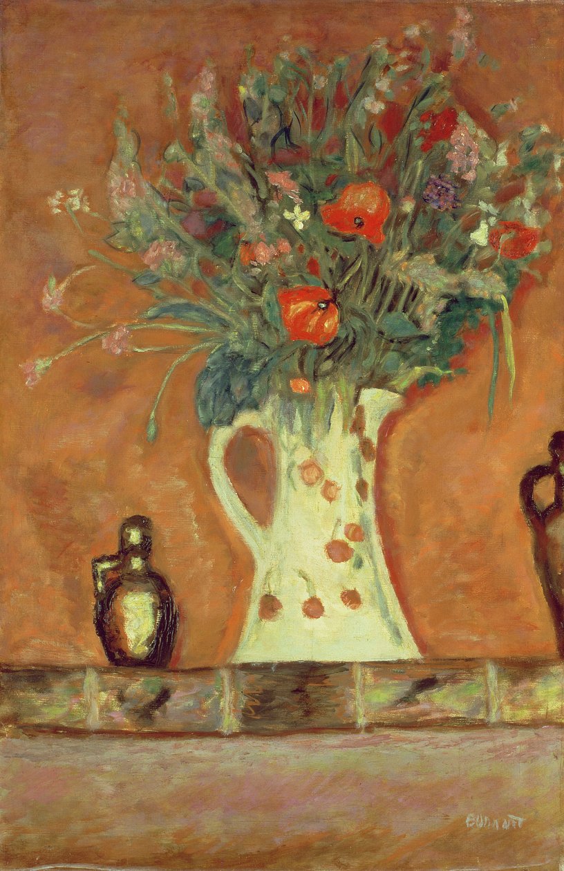 Kwiaty na kominku autorstwa Pierre Bonnard