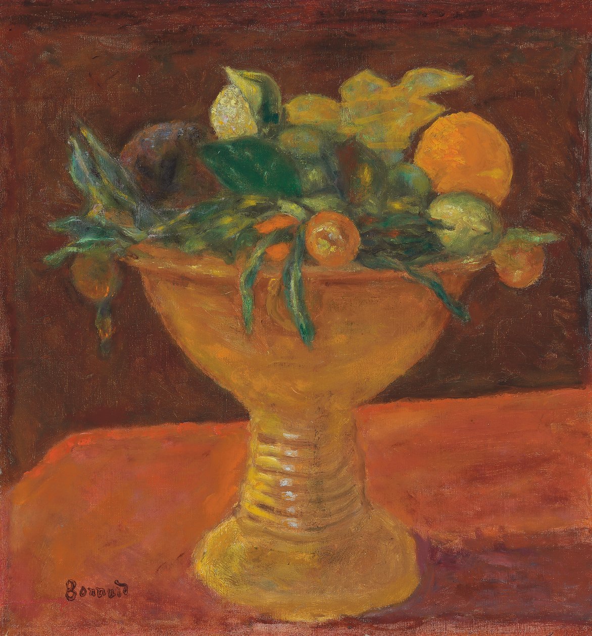 Miska Owocowa z Mandarynkami; Kompot mandaryński autorstwa Pierre Bonnard