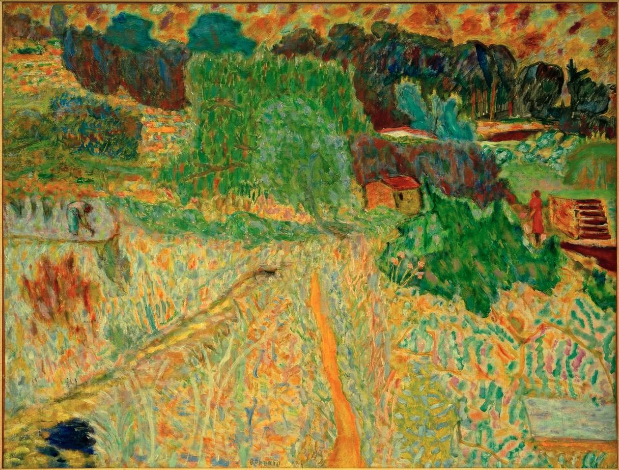 Wielki krajobraz Midi (Le Cannet) autorstwa Pierre Bonnard