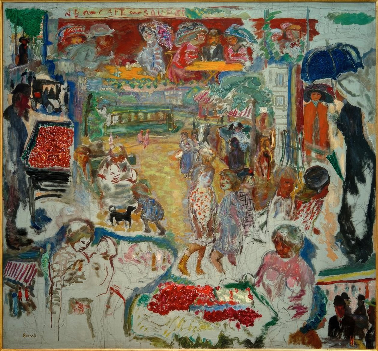 Świetna dekoracja, scena uliczna autorstwa Pierre Bonnard