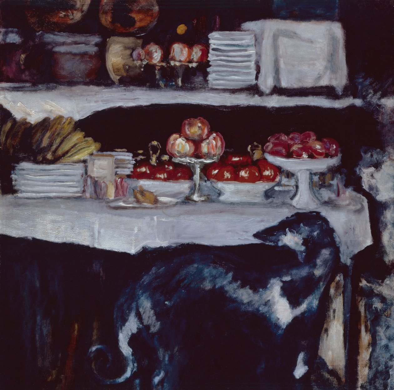 Chart i martwa natura, ok. 1920-25 (olej na płótnie) autorstwa Pierre Bonnard