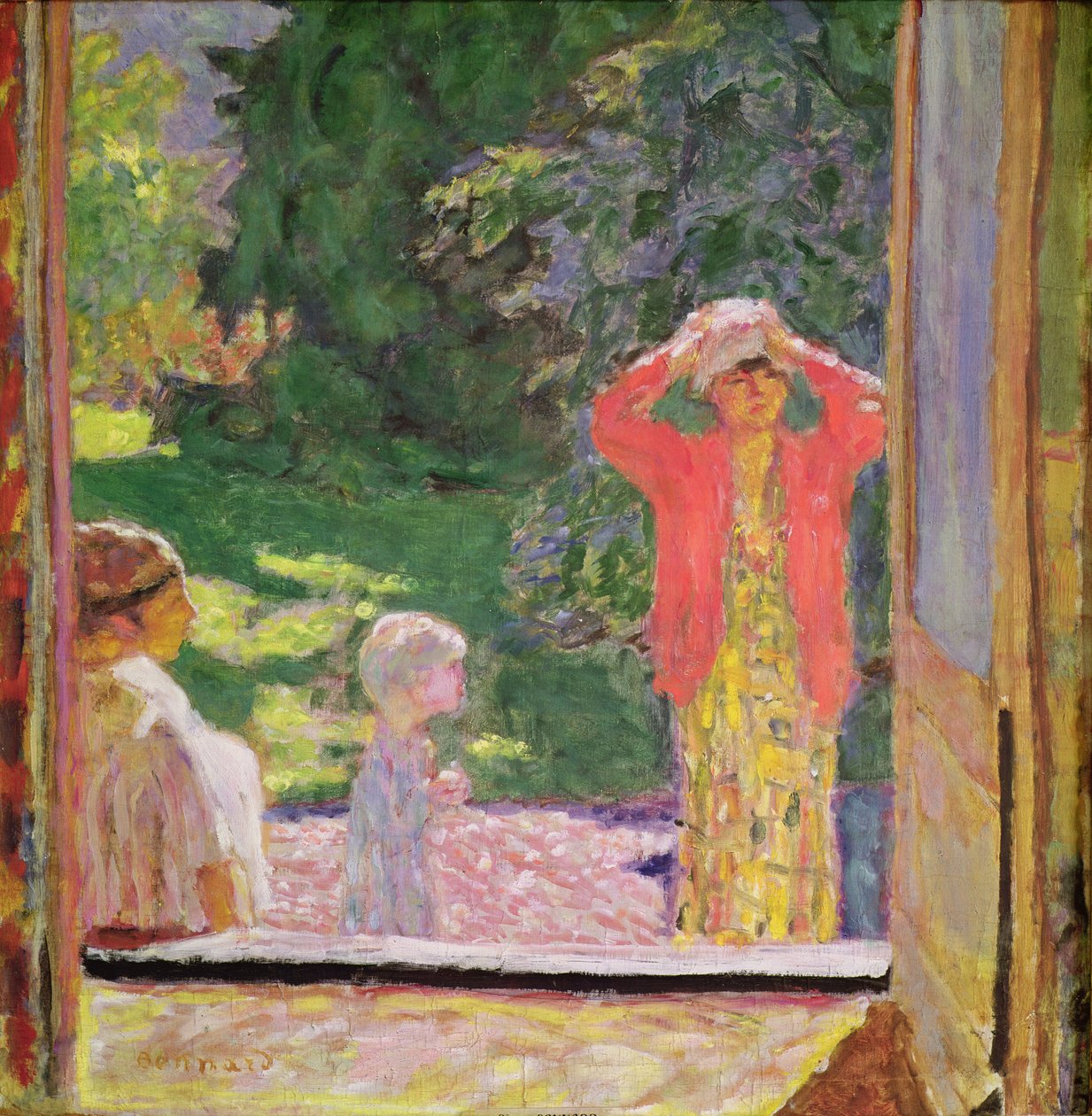 Przed oknem, 1918 autorstwa Pierre Bonnard