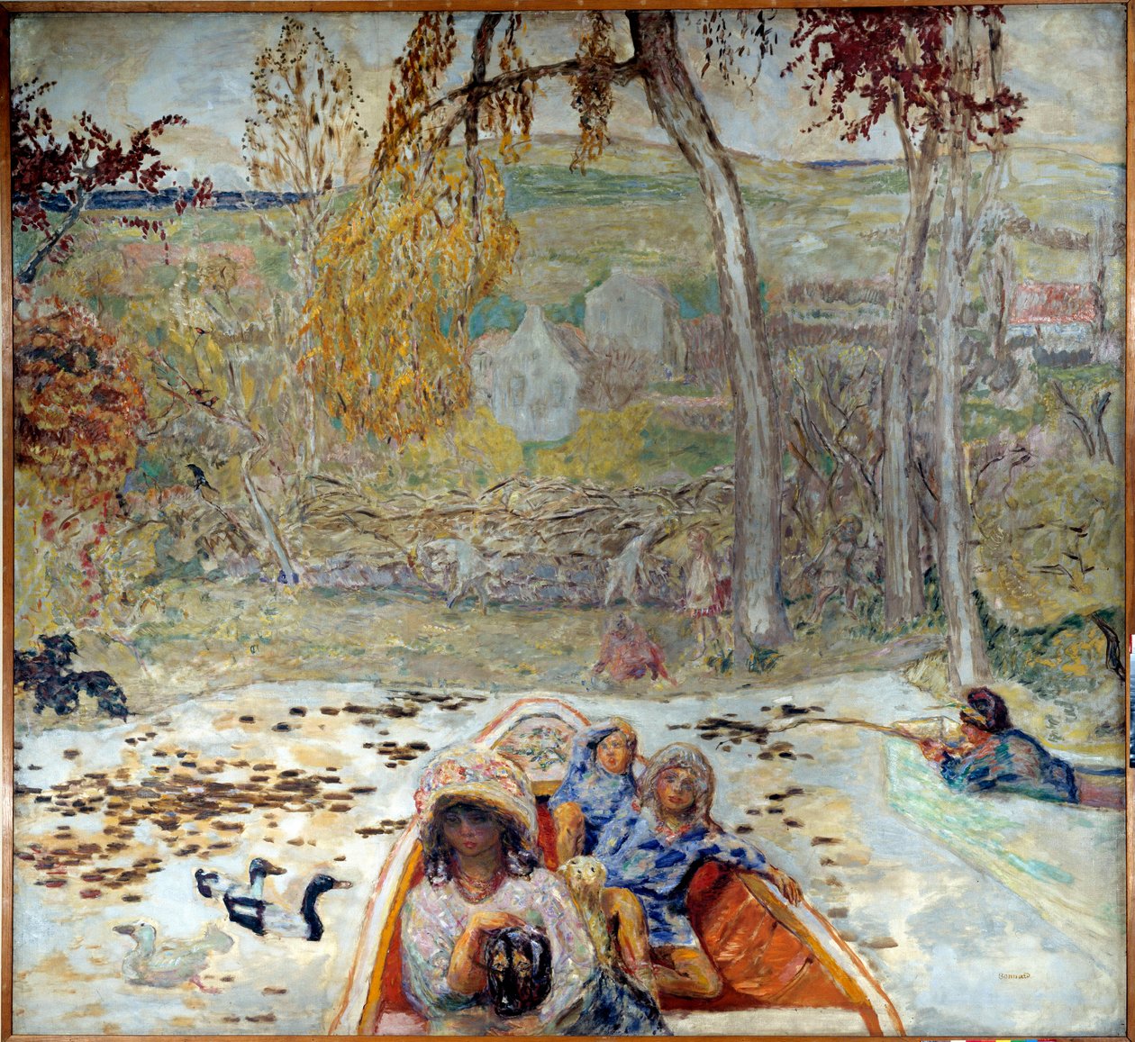 W łódce autorstwa Pierre Bonnard