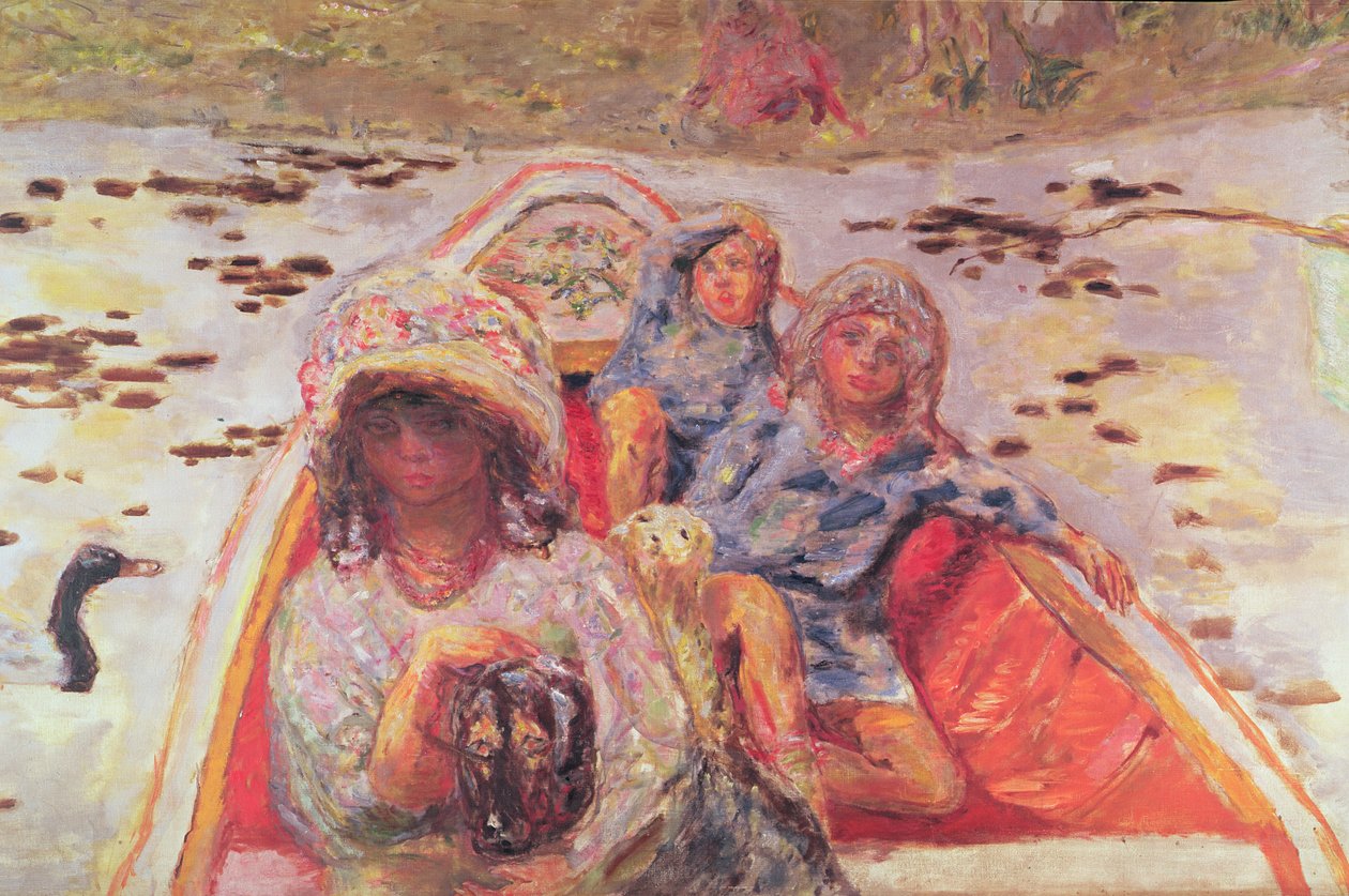 W łodzi, detal dziewcząt, ok. 1907 (olej na płótnie) (detal 91687) autorstwa Pierre Bonnard