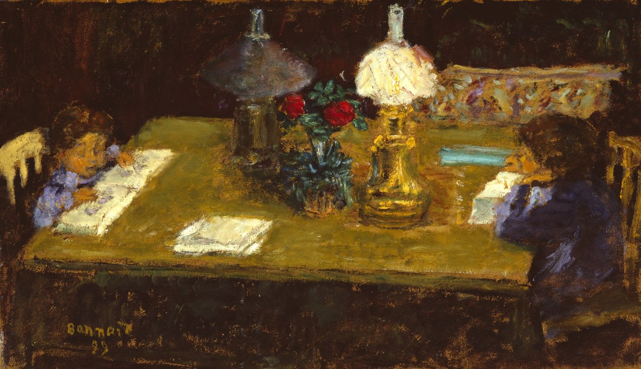 Wnętrze: Dzieci z tarasu autorstwa Pierre Bonnard