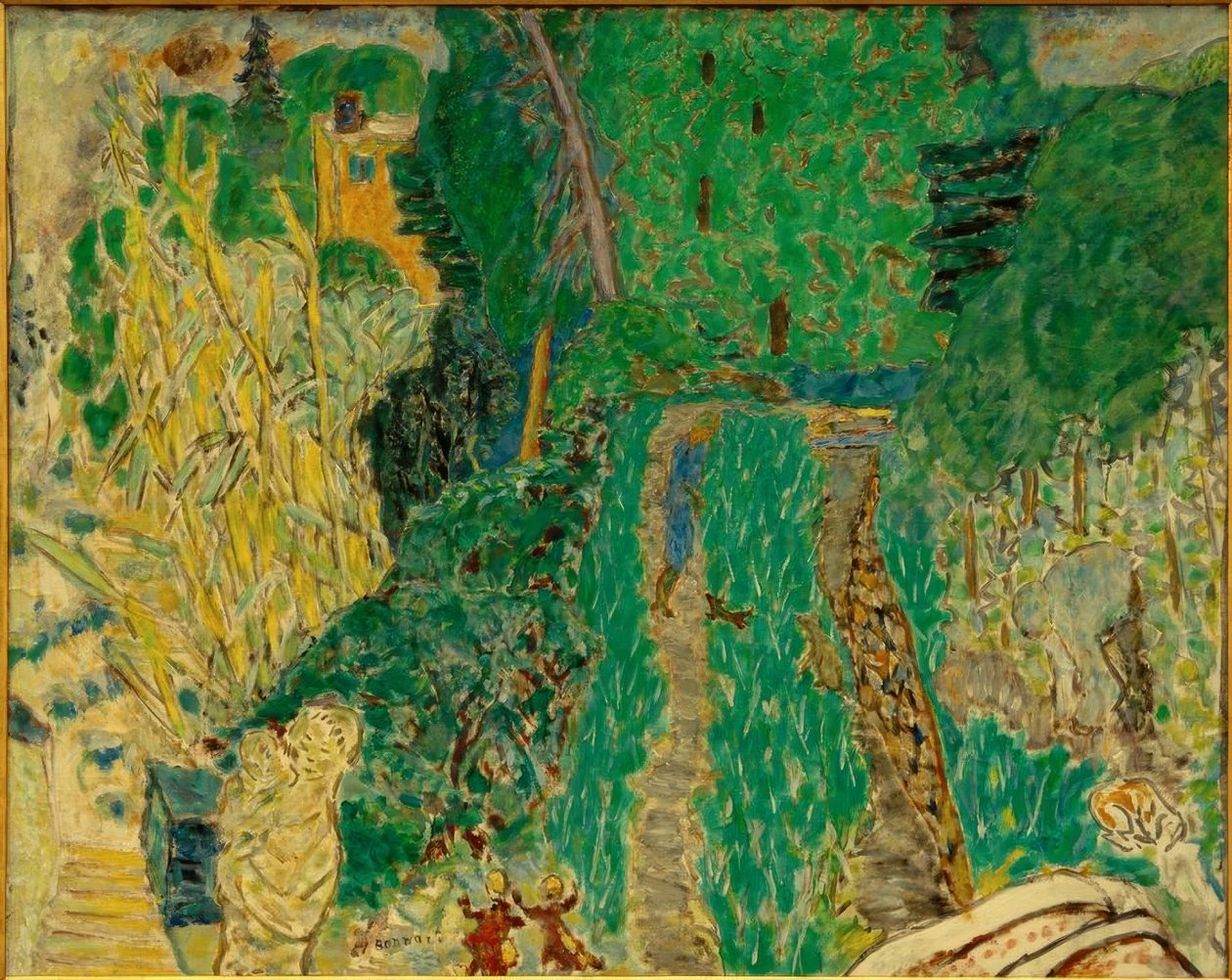 Ogród przy małym moście autorstwa Pierre Bonnard