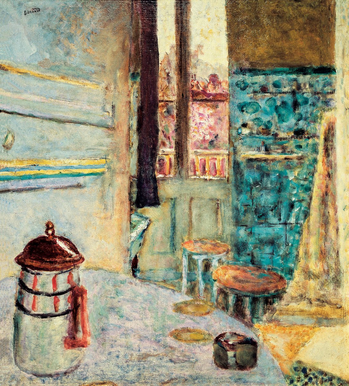 Przy ekspresie do kawy, 1937 autorstwa Pierre Bonnard
