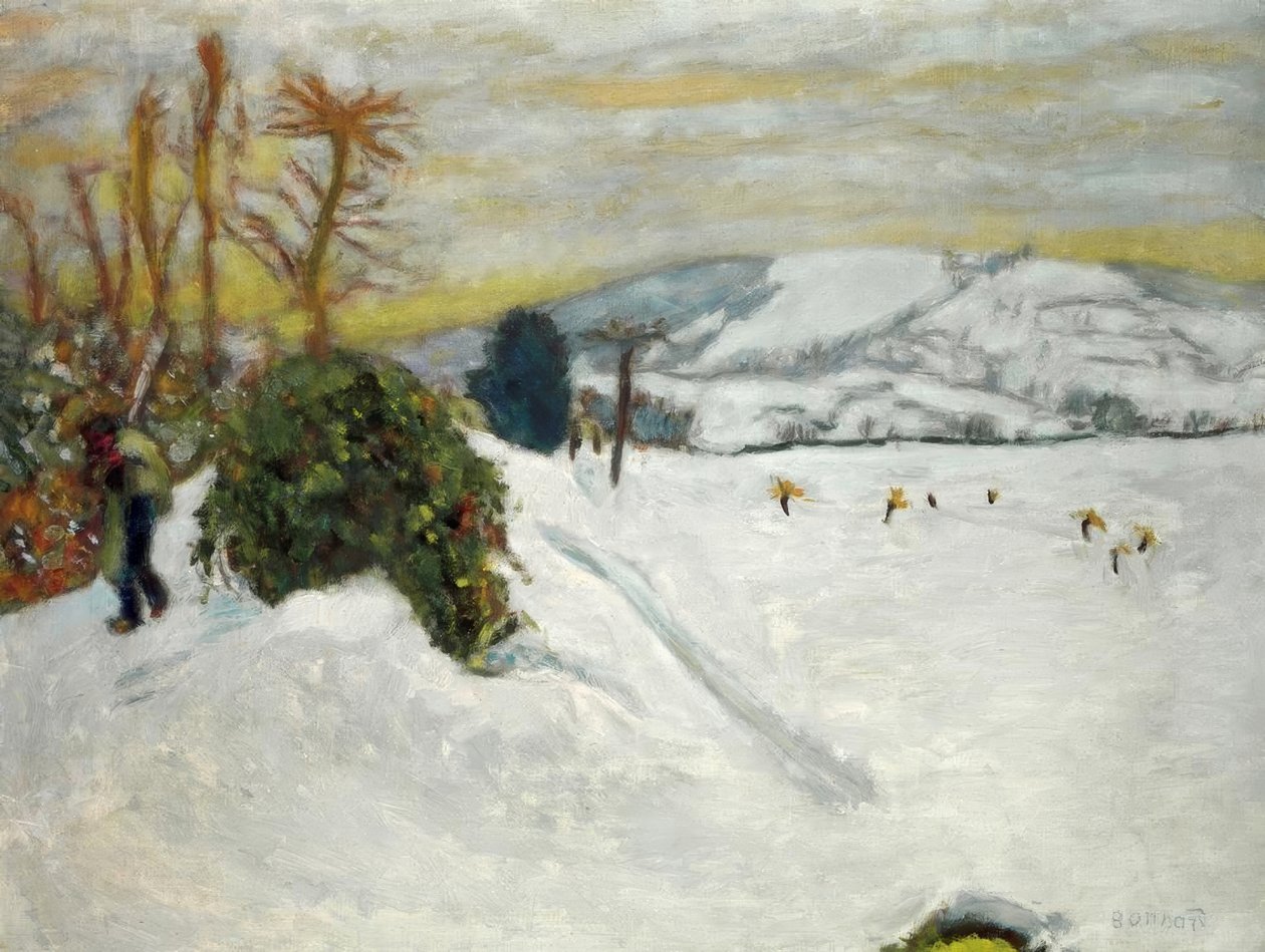 Śnieg w Grand-Lemps (Śnieg w Dauphiné) autorstwa Pierre Bonnard