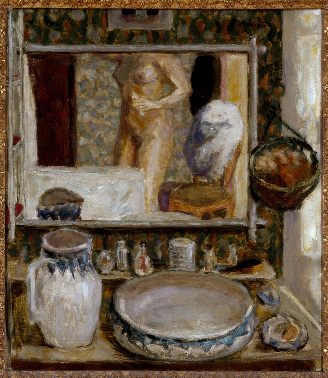 Toaletka lub lustro autorstwa Pierre Bonnard