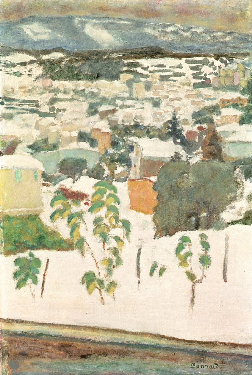 Le Cannet w śniegu, ok. 1927 (olej na płótnie) autorstwa Pierre Bonnard