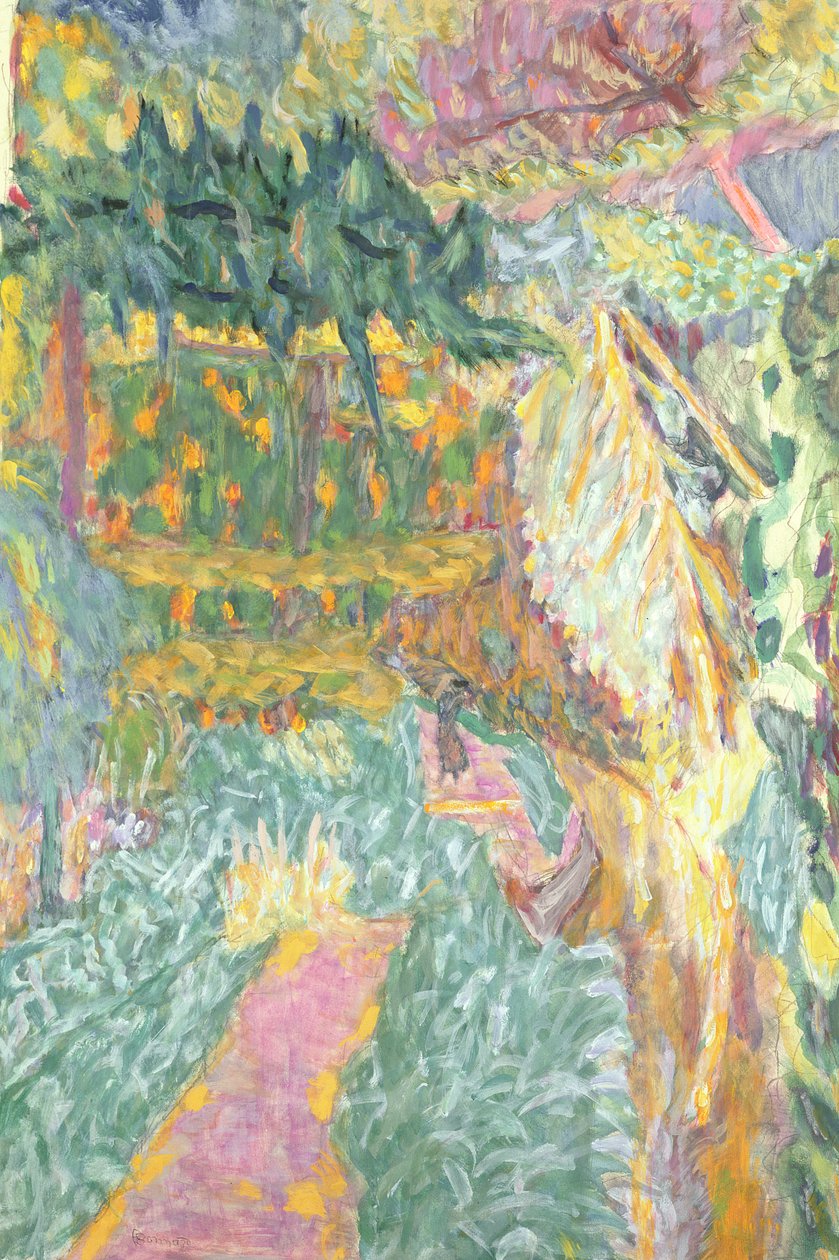 Ogród w Le Cannet autorstwa Pierre Bonnard