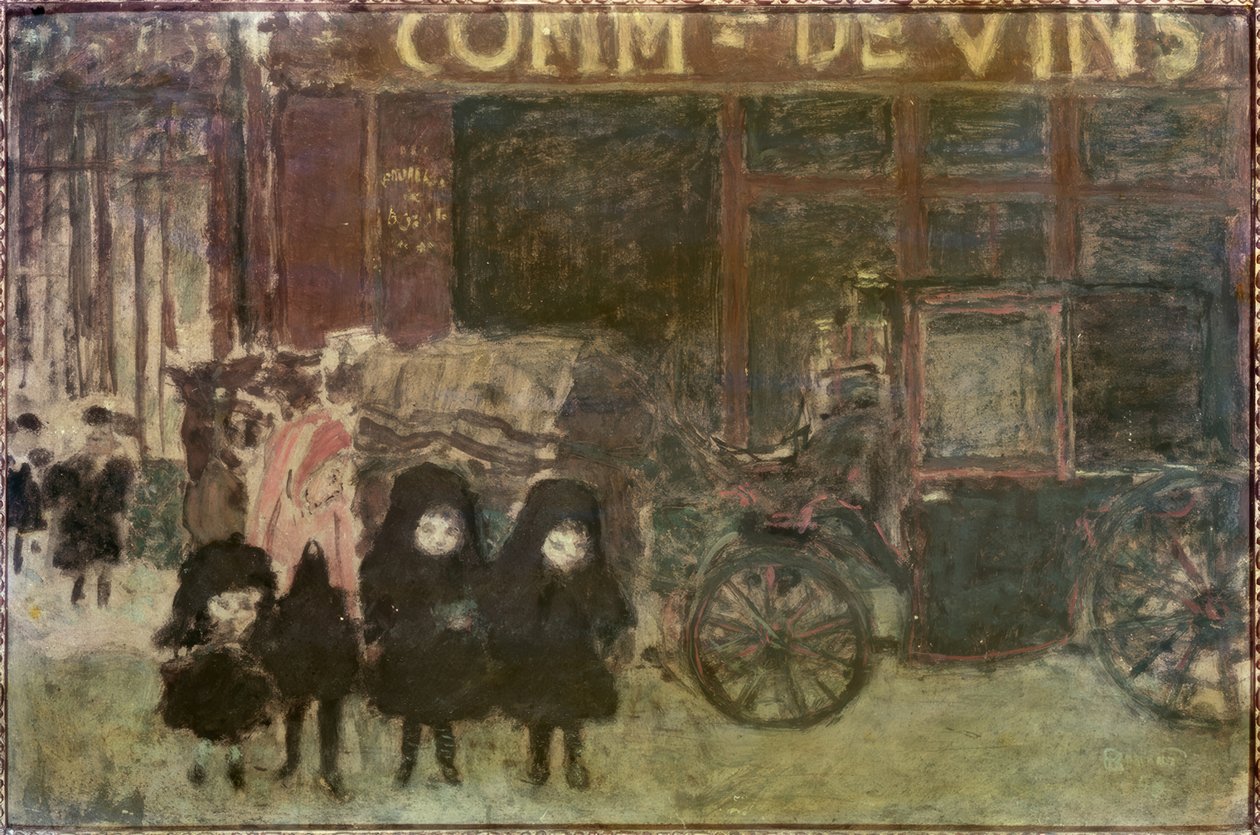 Taksówka lub Handel winem lub Opuszczenie szkoły autorstwa Pierre Bonnard