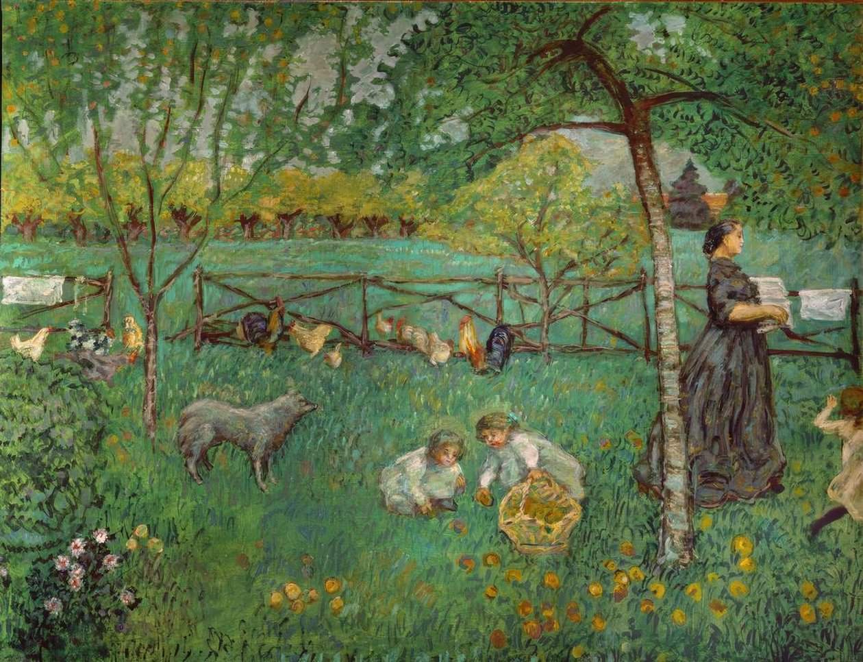 Duży ogród w Le Clos autorstwa Pierre Bonnard
