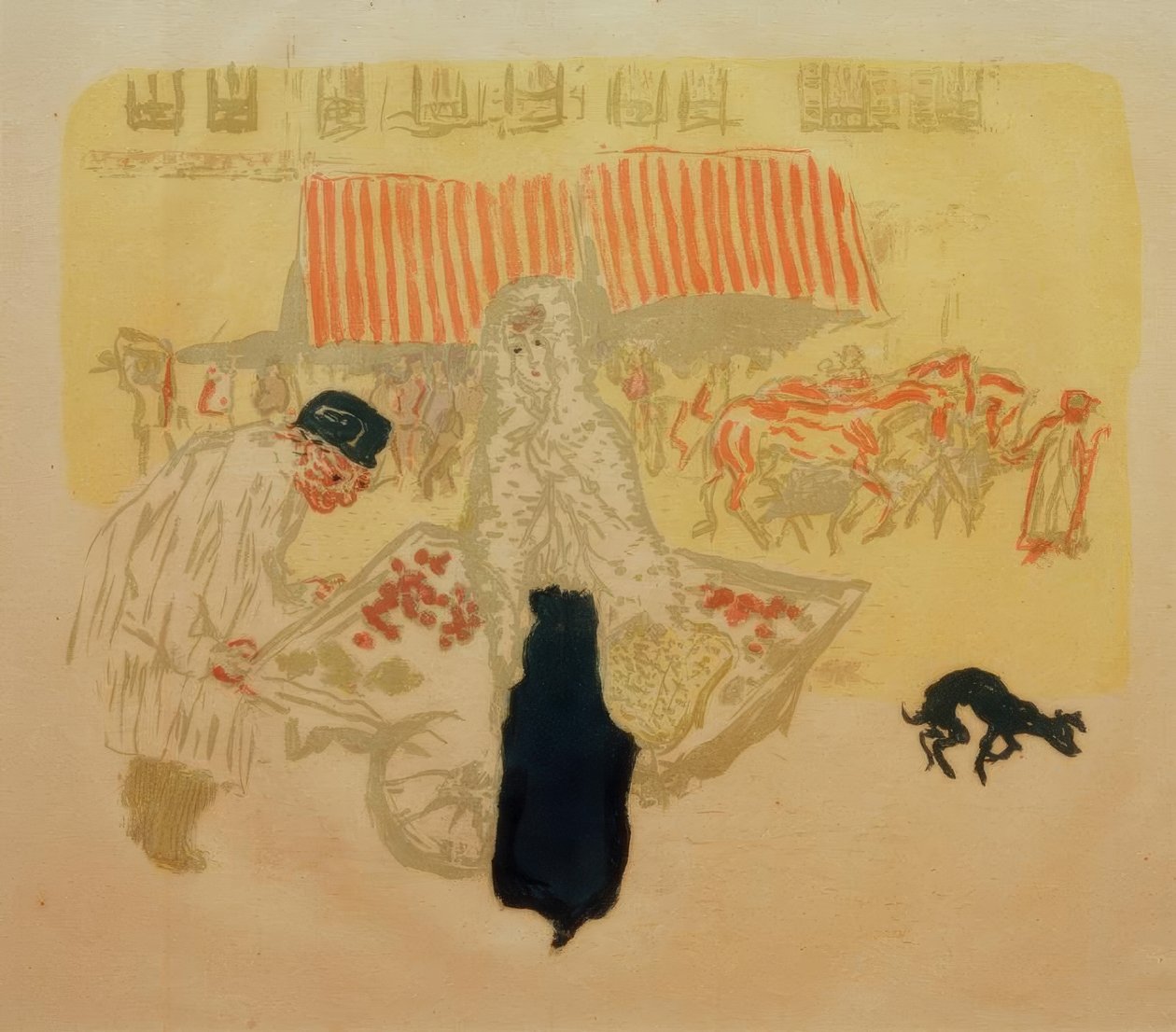Kupiec czterech pór roku (Gemüsehändler) autorstwa Pierre Bonnard