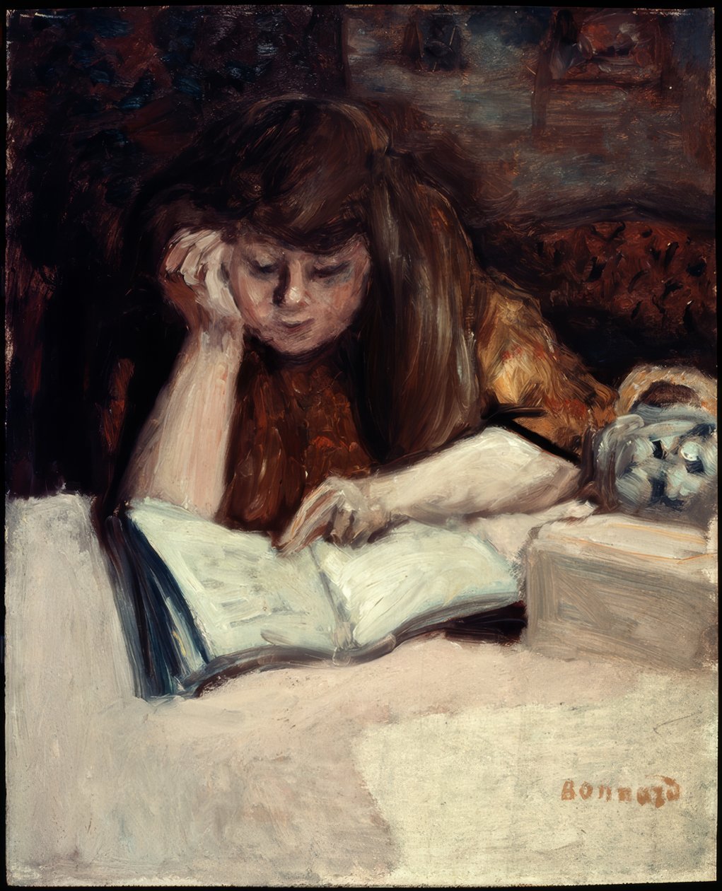 Rozkładana lampka do czytania autorstwa Pierre Bonnard