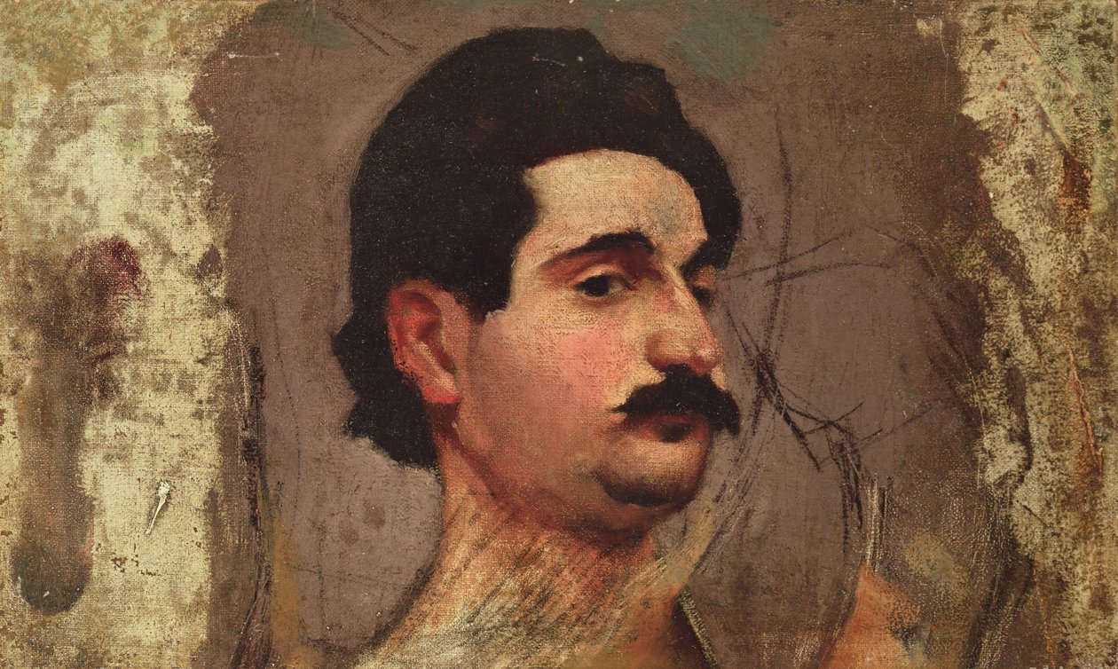 Mężczyzna z wąsem, ok. 1887-88 autorstwa Pierre Bonnard