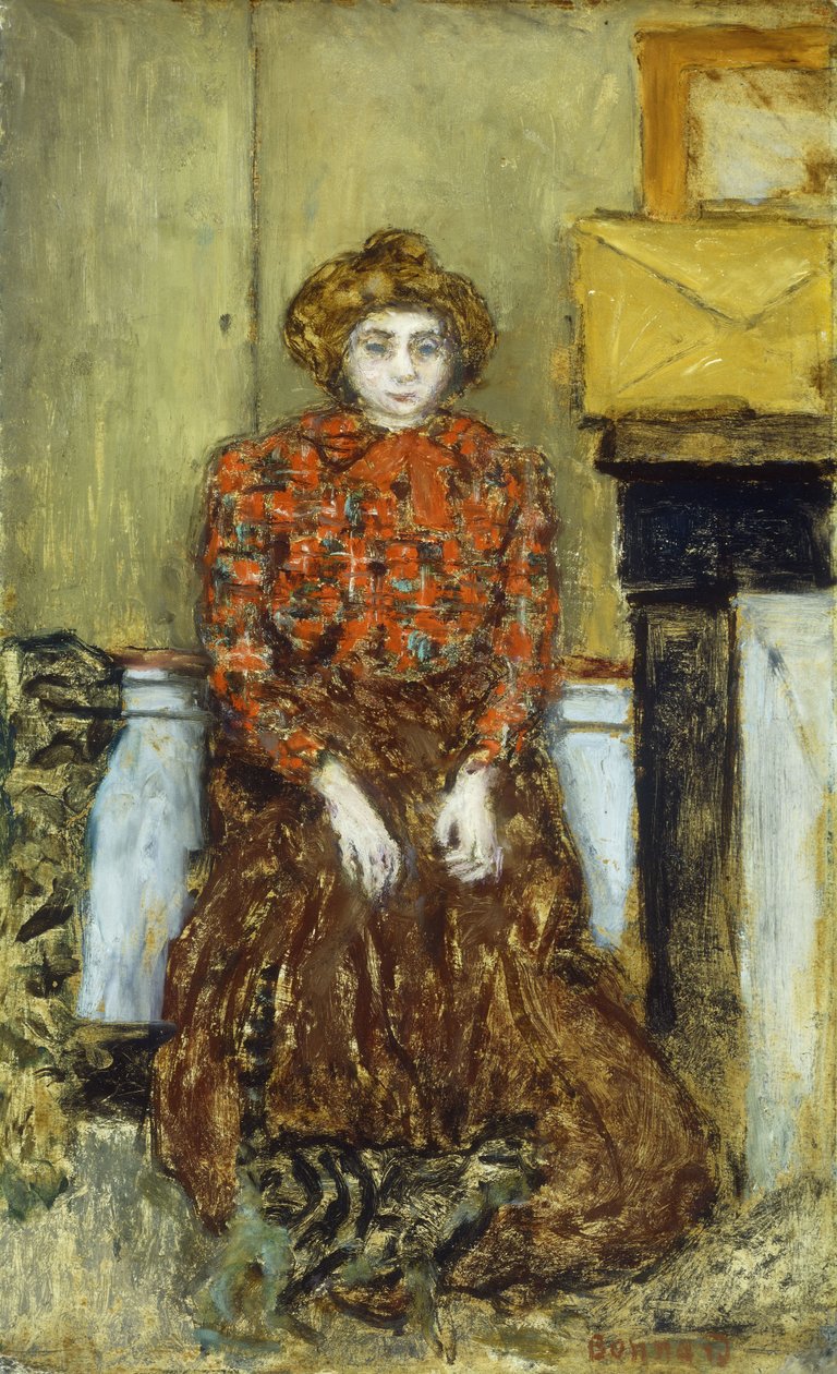Marthe, ok.1896 (olej na pokładzie) autorstwa Pierre Bonnard