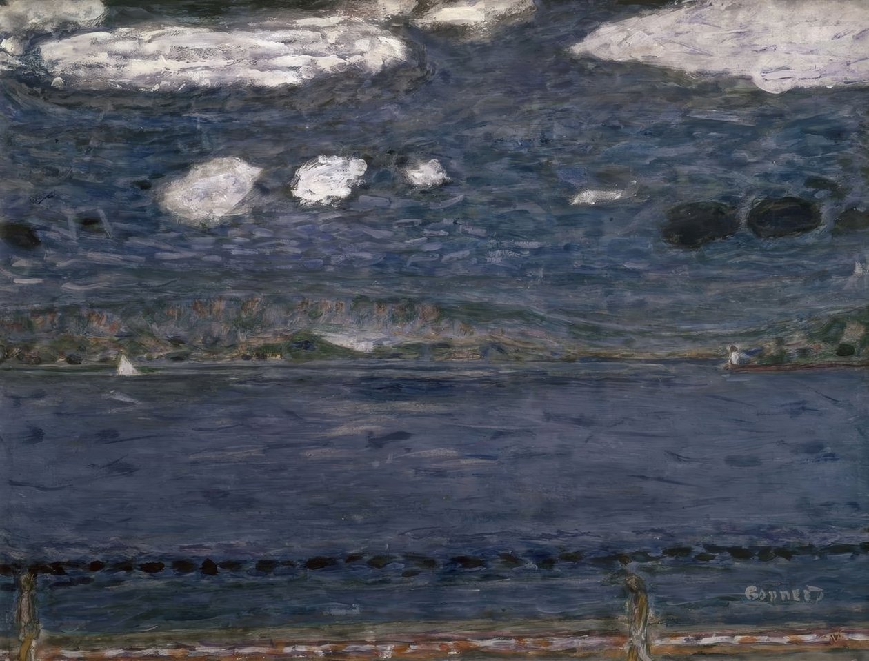 Morze Śródziemne – 1941/44 – 48,3 × 63,2 cm – gwasz i ołówek na papierze autorstwa Pierre Bonnard