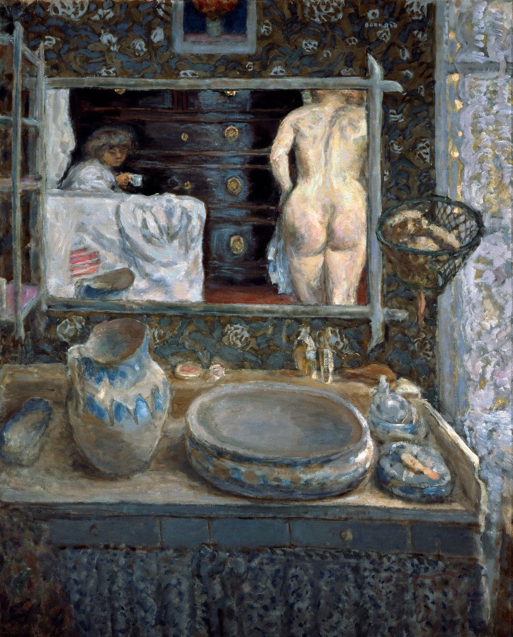 Lustro nad umywalką, 1908. autorstwa Pierre Bonnard