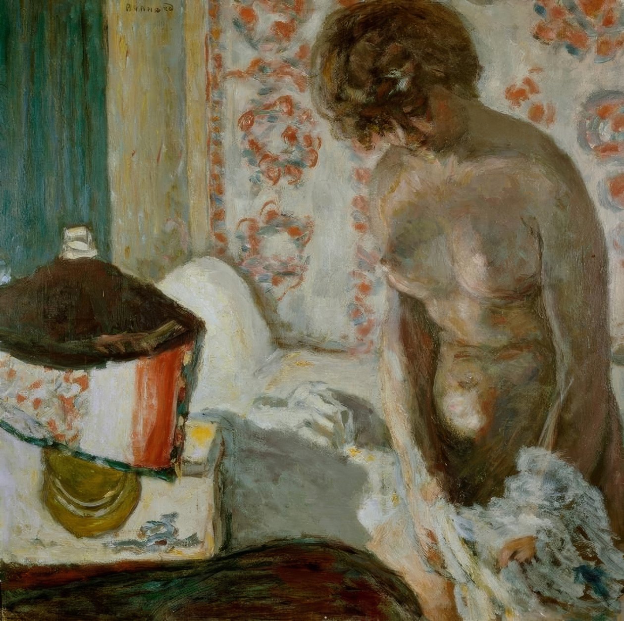 Nago przy lampie autorstwa Pierre Bonnard