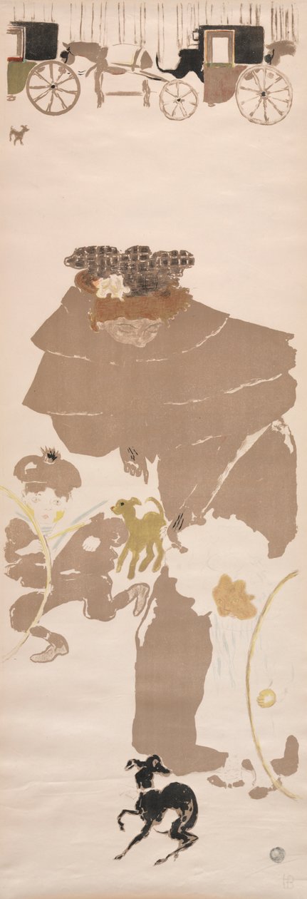 Promenada Pielęgniarek, Fryz Powozów, 1895. autorstwa Pierre Bonnard