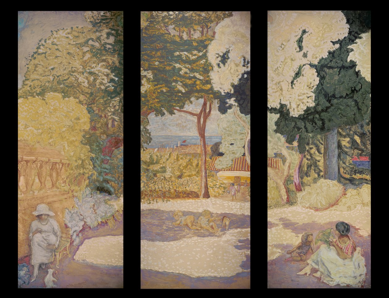 Na Morzu Śródziemnym (tryptyk) autorstwa Pierre Bonnard