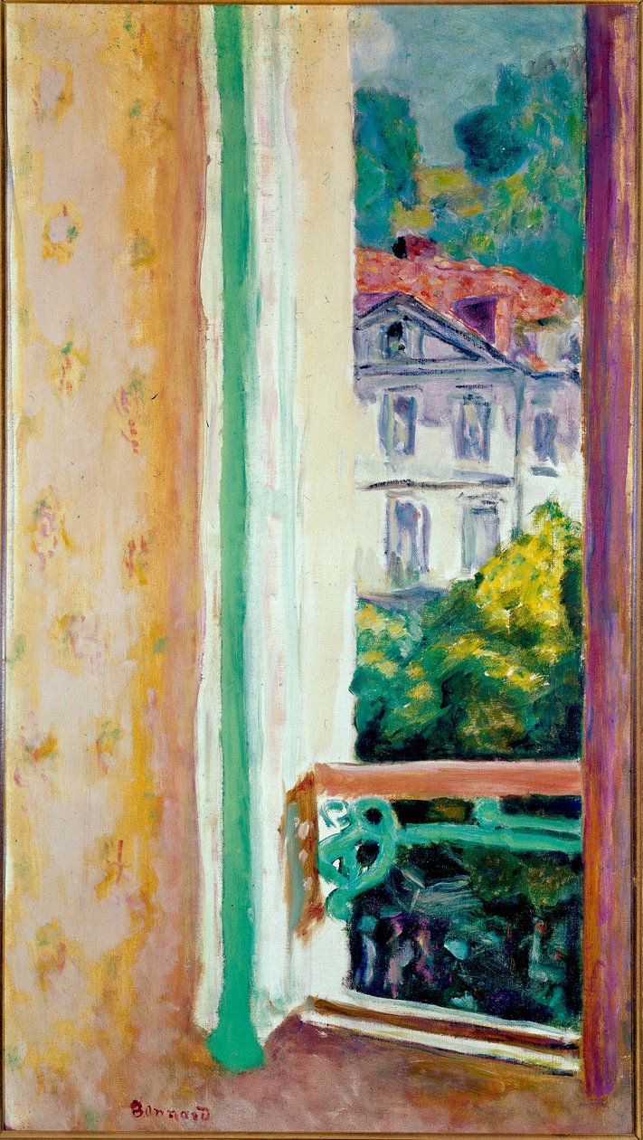 Otwórz okno w obrazie Uriage, Pierre Bonnard (1867-1947) Mediolan, kolekcja Jesi autorstwa Pierre Bonnard