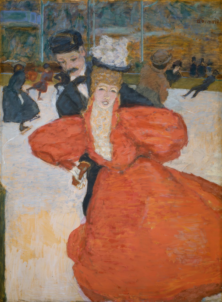 Lodowy Pałac, czyli Łyżwiarze autorstwa Pierre Bonnard