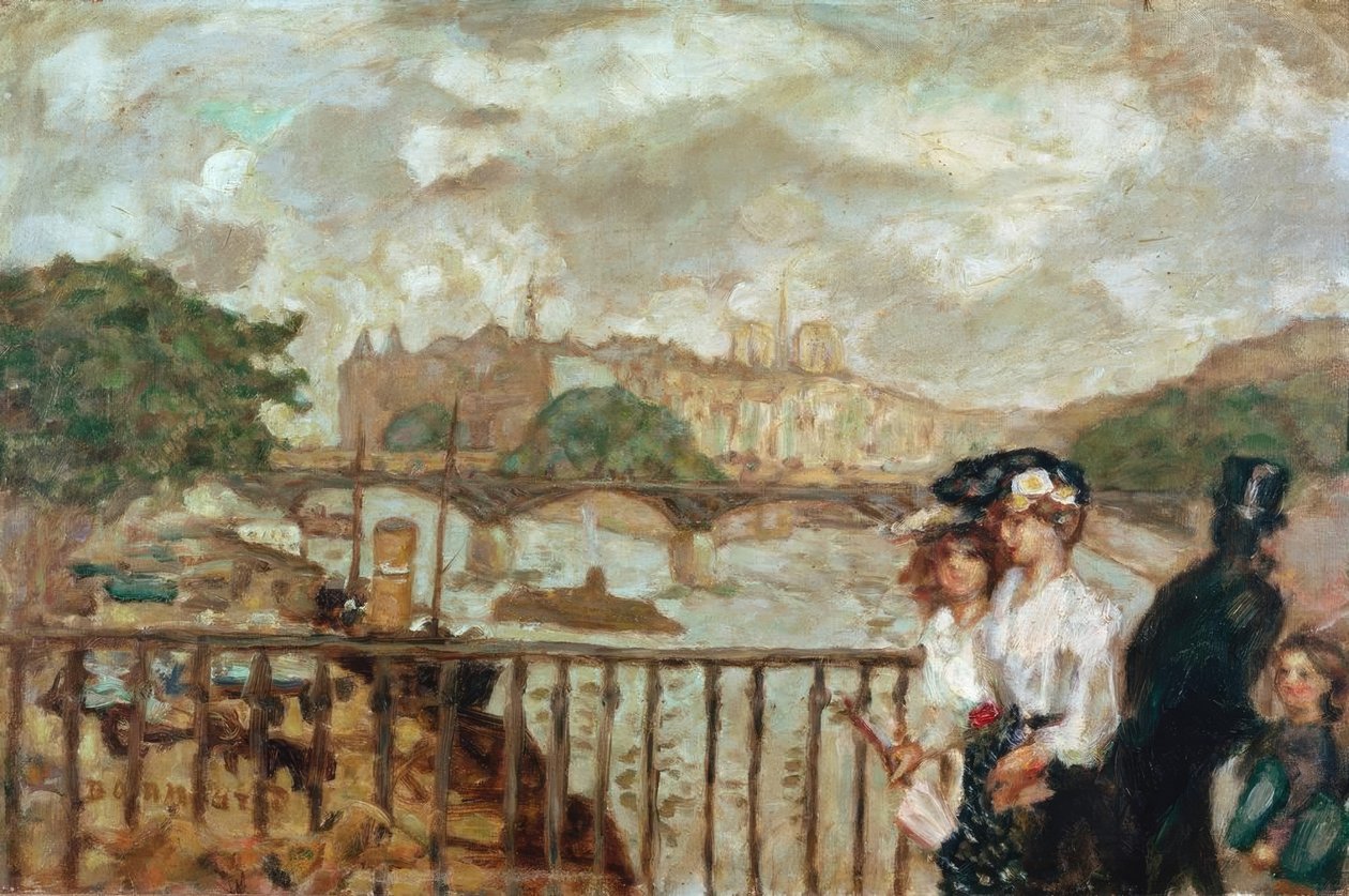 Paryż, Pont des Arts autorstwa Pierre Bonnard