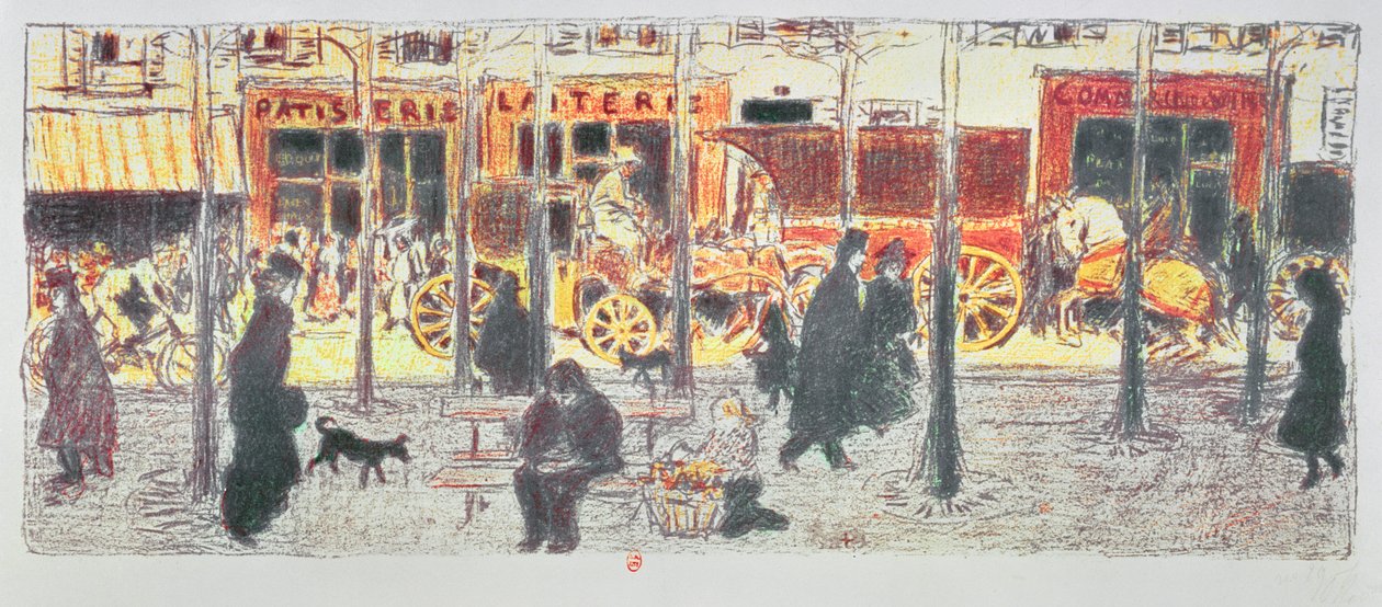 Bulwar Paryski, 1896 autorstwa Pierre Bonnard