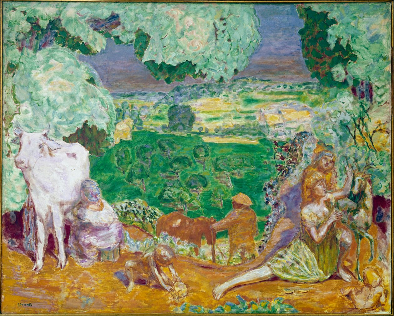 Symfonia pasterska (olej na płótnie) autorstwa Pierre Bonnard
