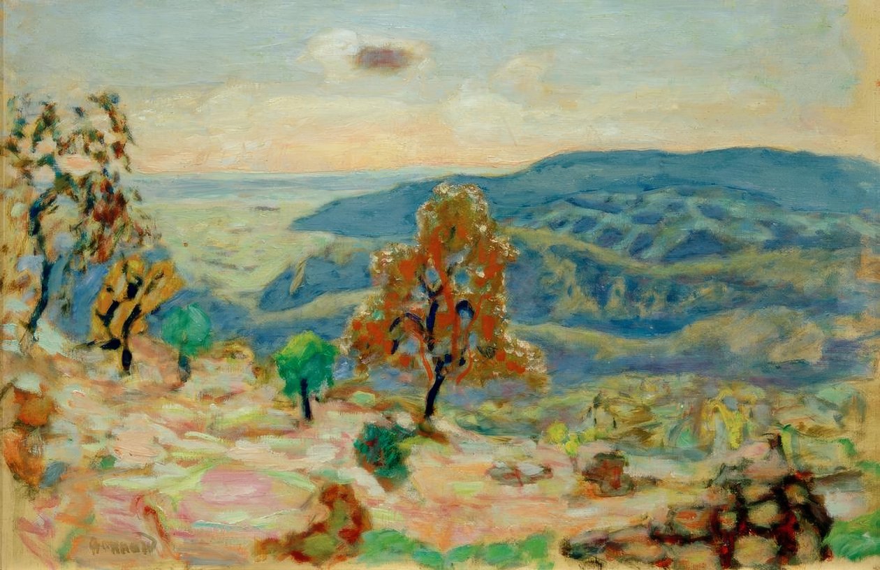Górski krajobraz autorstwa Pierre Bonnard