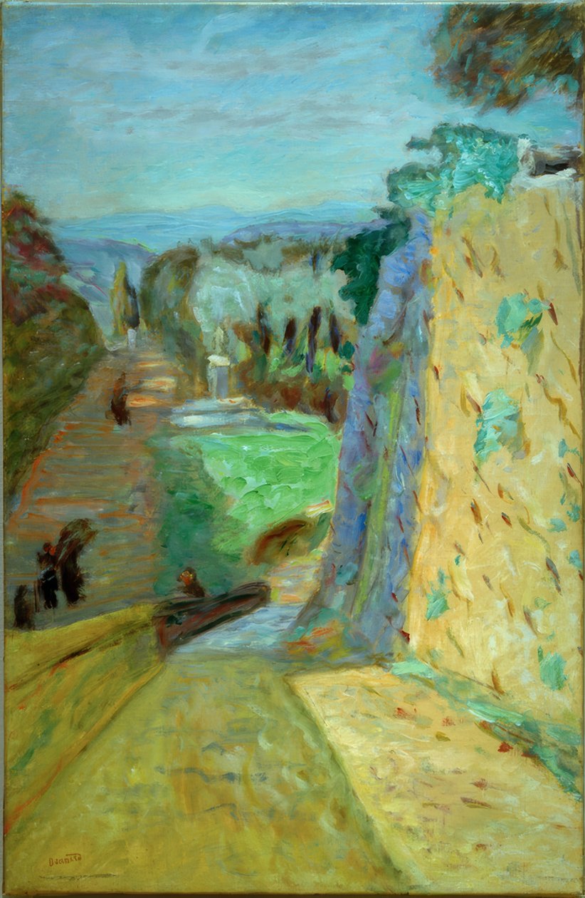 Krajobraz, aleja w Cannet autorstwa Pierre Bonnard
