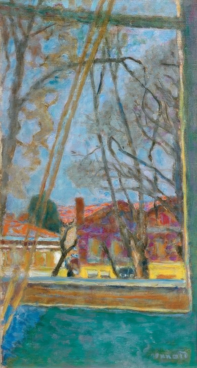 Krajobraz przez okno autorstwa Pierre Bonnard