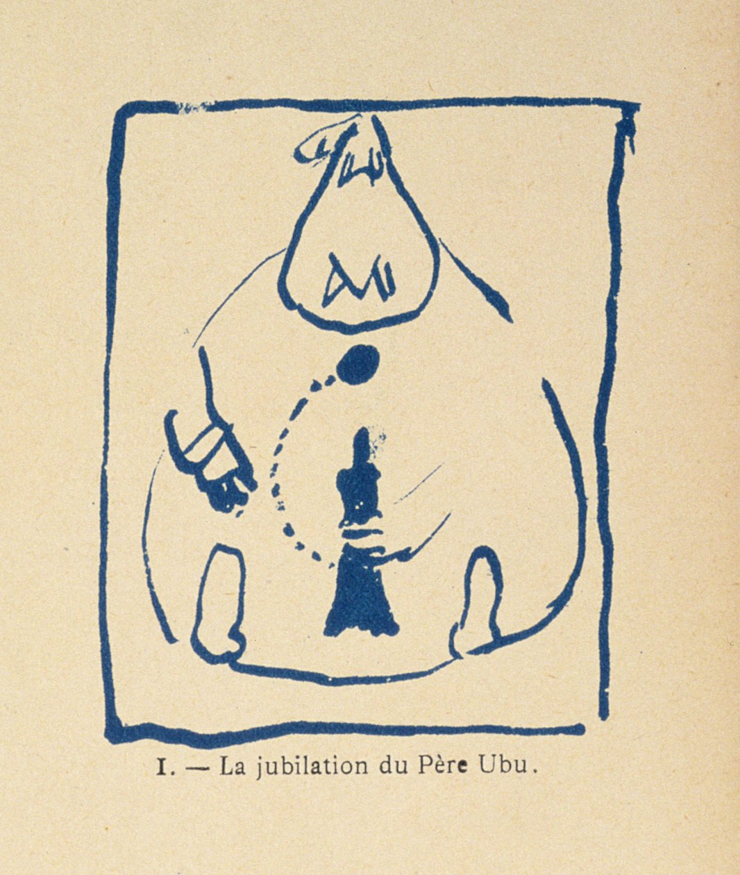 Radość Pere Ubu - z alfabetu Pere Ubu autorstwa Pierre Bonnard