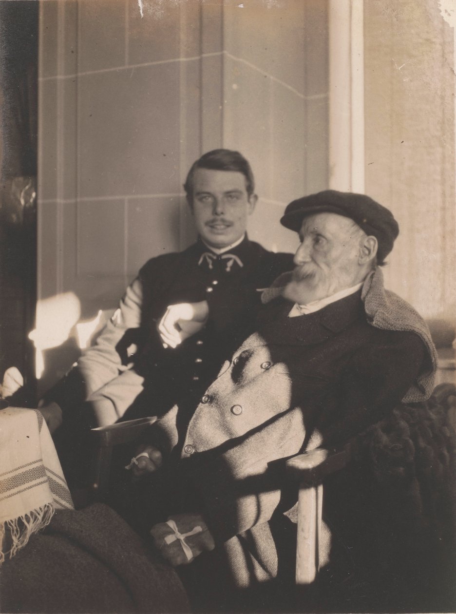 Pierre-Auguste i Jean Renoir, około. 1916. autorstwa Pierre Bonnard