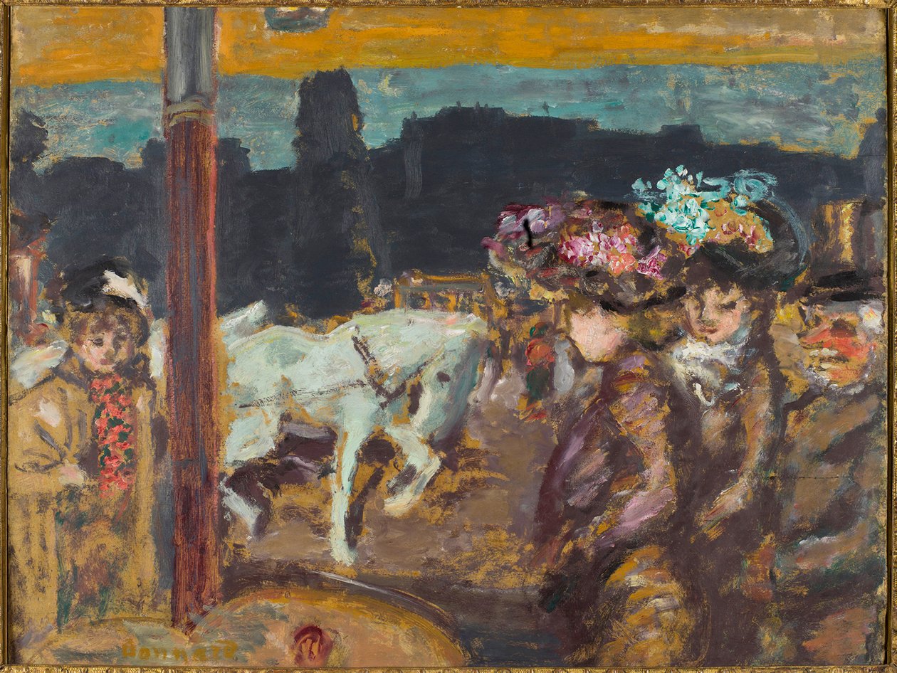 Miejsce Clichy Konie i dziewczęta w lesie, ok. 1894 r. autorstwa Pierre Bonnard