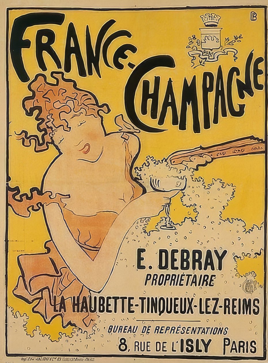 Plakat dla Francji-Szampana. 1889-1891 autorstwa Pierre Bonnard