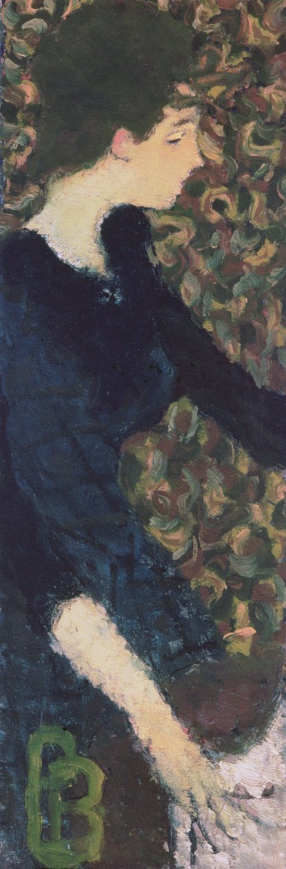 Portret Berthe Schaedlin (olej na tekturze) autorstwa Pierre Bonnard